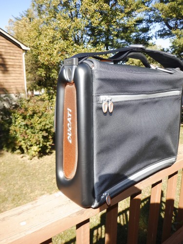 Tumi Ducati Messenger Race Corse T3 Shoulder Motorcycle Attache Travel Briefcase - Picture 5 of 12