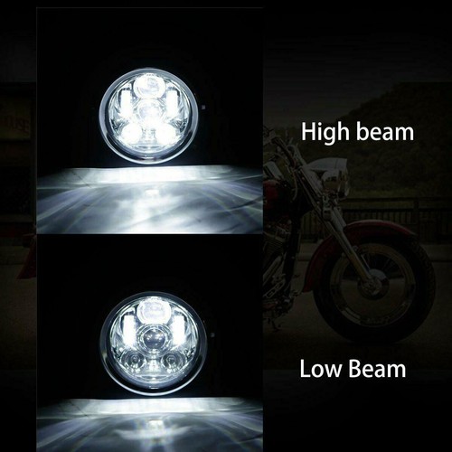 Faro LED redondo de 5,75" 5 3/4" haz sellado alto-bajo para motor Harley Sporter 1200 - Imagen 6 de 12