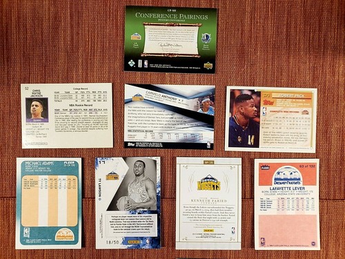 NUGGETS BASKETBALL CARDS FARIED JSY /99 LAWSON JSY /50 IVERSON SMITH JSY LEVER R - Picture 4 of 5