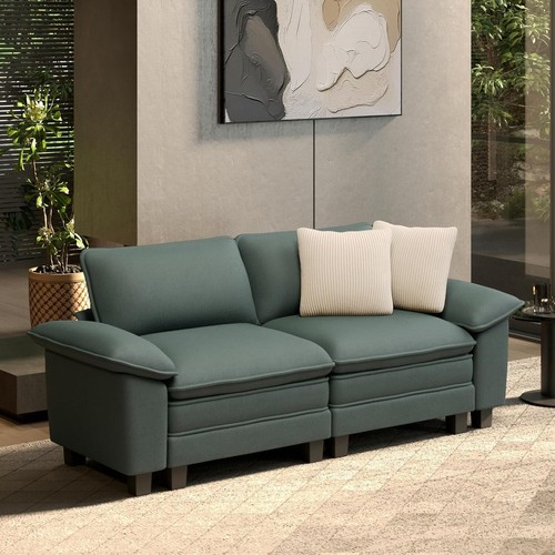 Modular Sectional Sofa Chenille Cloud Couch with Chaise and Cushion 4/3/2/1-Seat - Picture 36 of 49