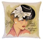 NEW 18" 45CM FASHION SERIES PARIS 1940 BELGIAN TAPESTRY CUSHION COVER + ZIP 4643