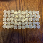 Roosevelt silver dime roll 50 coins All S Mint Mark San Francisco circulated