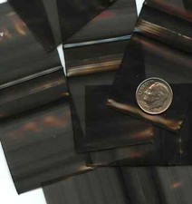 100 Black Apple Baggies, 1.5 x 1.5" mini zip bags 1515 reclosable