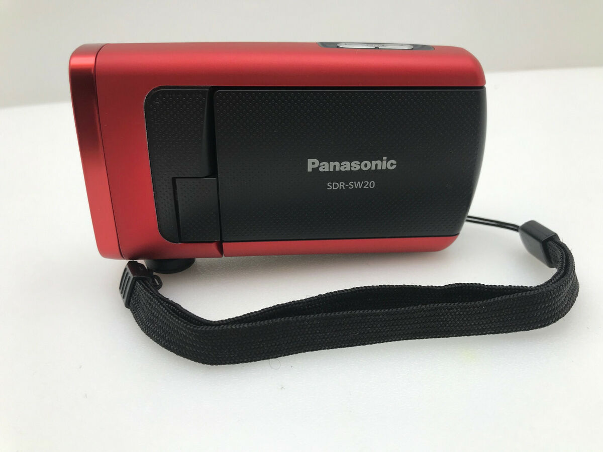 DEFECTIVE AS IS Panasonic SD VIDEO CAMERA SDR-SW20/PC RED NO DEFECTIVE AS IS Panasonic SD VIDEO CAMERA SDR-SW20/PC RED NO
