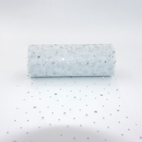 6" Sequin Glitter Tutu Tulle Rolls Fabric Bridal Crafts Wedding Decor DIY Dress - Picture 9 of 15