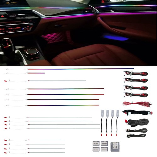 Para 2018-2022 Serie 5 G38 G30 Gradiente Iluminación Ambiental Activa Atmósfera Luz - Imagen 1 de 3