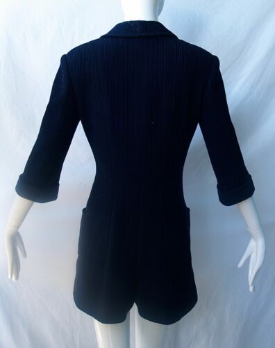 NWOT CHANEL 13P $6000 JUMPSUiT NAVY CC LOGO BUTTON TWEED ROMPER FR38 - Picture 3 of 12