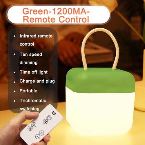 LED Dimmbar Nachtlicht Haus Schlafzimmer USB Nachtlampe Batteriebetrieben Beleuchtung - Bild 14 von 14