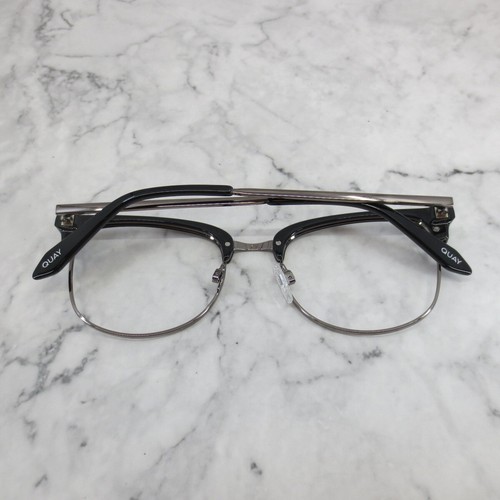 Quay Evasive 126 Eyeglasses Black Clubmaster Square Full Rim Frames - Bild 11 von 11