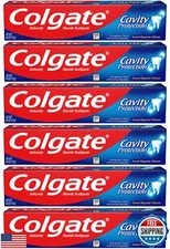 Colgate Cavity Protection Toothpaste with Fluoride - 4 Ounce (Pack of 6)