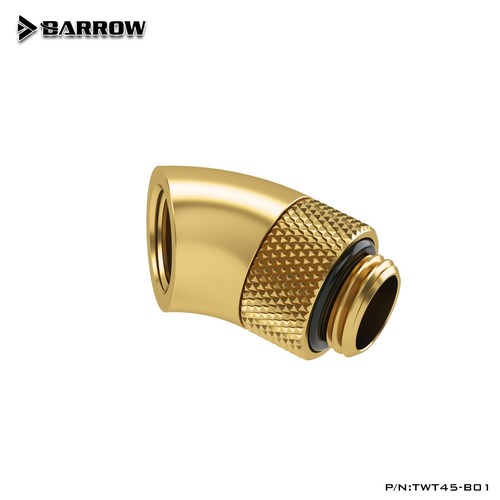 Corde rotatif Barrow TWT45-B01 G1/4'' mâle à femelle 45 degrés - Photo 5/14