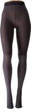 HUE Women's Super Opaque Sheer to Waist Tights Graphite Heather Grey sz 2 Den 90