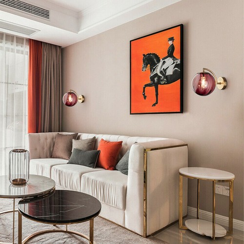 Bedroom Wall Lighting Glass Porch Wall Light Black Wall Lamp Kitchen Wall Light - Picture 6 of 16