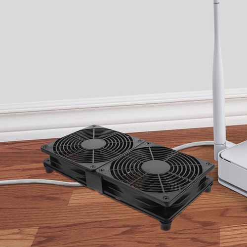 Radiateur À Double Ventilateur Fans De Bureau Propulsés Par L'USB - Afbeelding 12 van 12
