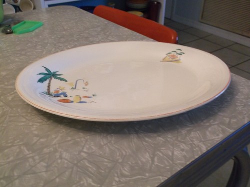 Sleeping Mexican By Edwin Knowles Serving Platter - Picture 2 of 12