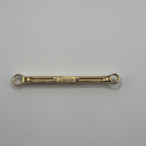 VINTAGE Snap On 1/4 Inch Tool Wrench Tie Bar Clasp Money Clip 3" Gold Tone - Picture 5 of 7