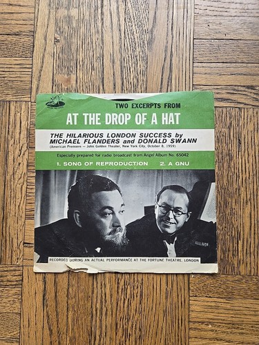 Vtg michael flanders & donald swann song of reproduction promo 45 rpm Single - Picture 2 of 5