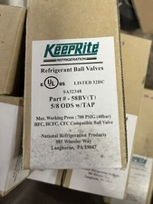  KEEPRITE 58BV(T) REFRIGERATION BALL VALVE WITH PRESSURE TAP