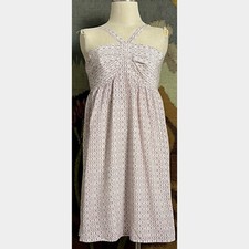 Madewell 100% Silk Abstract Halter Mini Dress 14