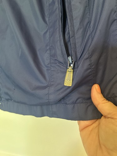 Sperry Top Sider Men's SZ Medium Blue Boat Full Zip Rain Coat Windbreaker Jacket - Picture 8 of 14