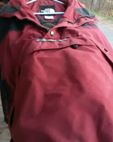Chaqueta Pullover Grande Vintage THE NORTH FACE Años 90 RAGE GTX Granate Negra GORETEX - Imagen 15 de 19