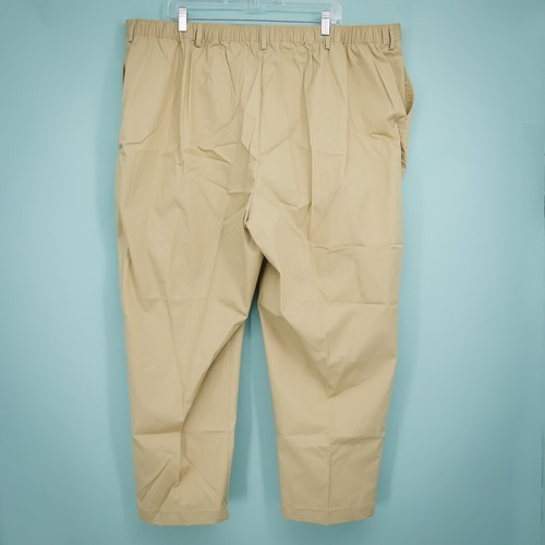 Lands End Plus Size 26W Straight Fit Khaki Chino Twill Comfort Waist Pants NEW - Picture 2 of 6