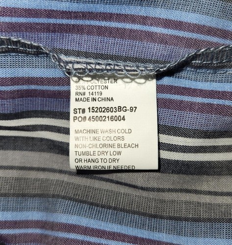 Ely Cattleman Big Man Shirt Mens 4X Striped Short Sleeve Pearl Snap Western NWT - Picture 6 of 6