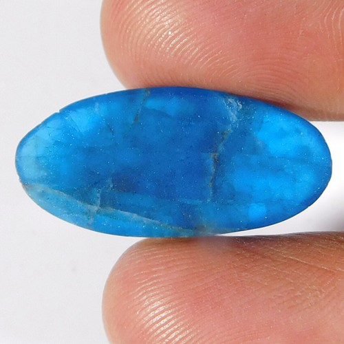 16,05 quilates. Piedra preciosa suelta ovalada de apatita azul natural sin tratar - Imagen 2 de 3