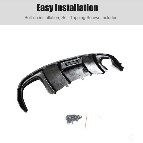 For Audi A5 B8 Sline S5 2-Door 2009-11 Real Carbon Rear Bumper Lip Diffuser LED - Picture 9 of 12