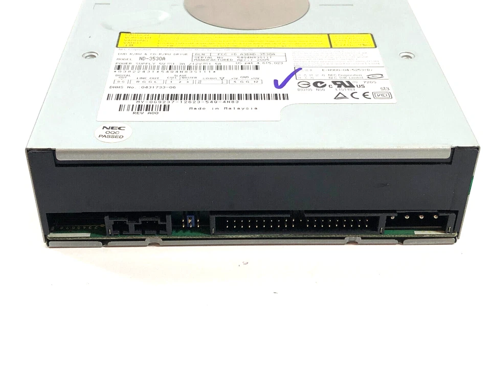 NEC ND-3530A IDE DVD±RW Brenner Laufwerk + IDE Kabel - Bild 4 von 4