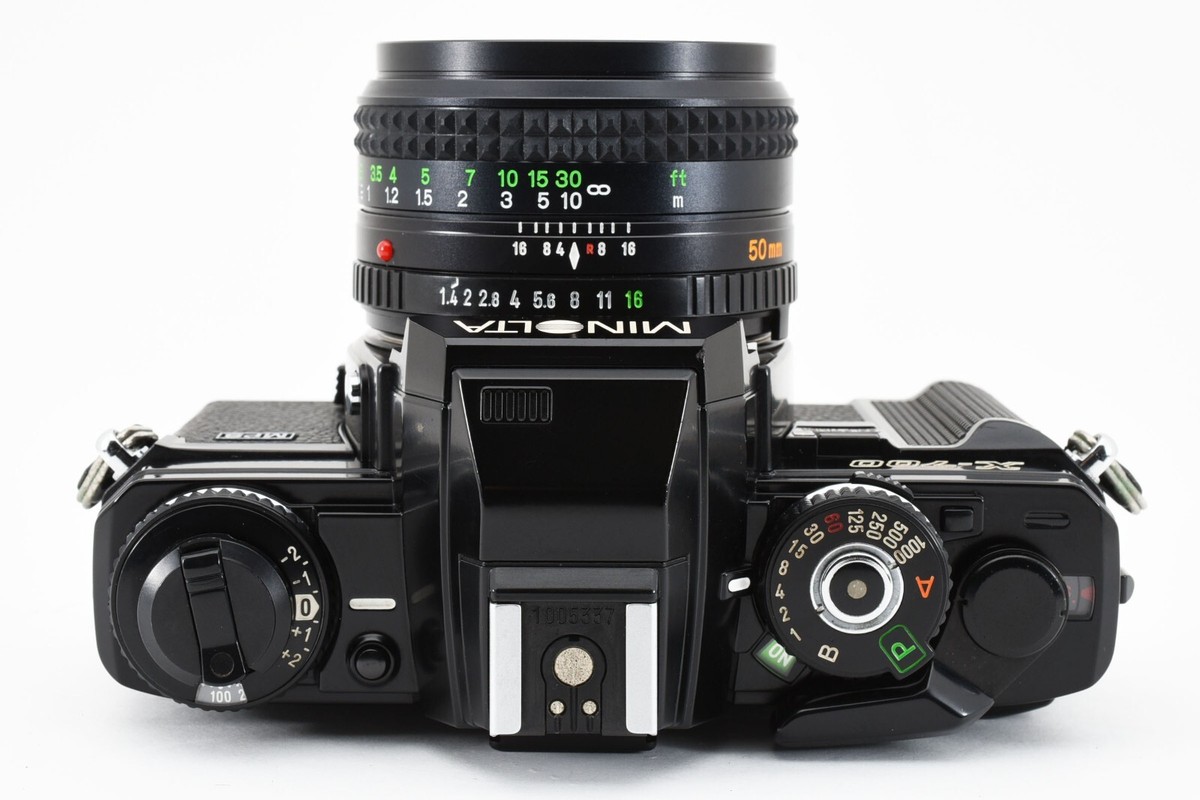 完動品　MINOLTA X-700 MD ROKKOR 50mm NEAR MINT] Minolta New X-700 Black Film Camera + MD Rokkor