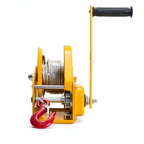 1800 Pounds Portable Hand Crank Two-way Self-locking Manual Winch Household - Picture 4 of 13