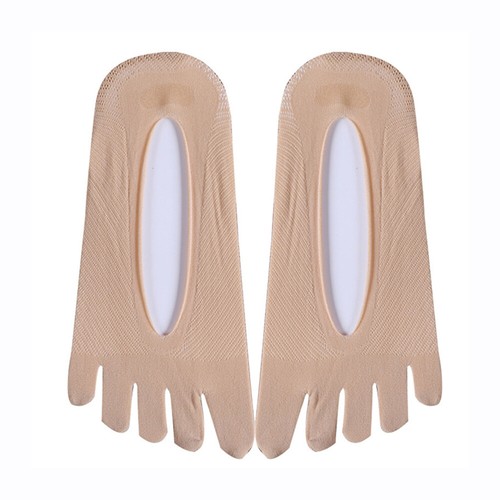 Five Finger Boat Socks 1 Pairs Non Slip Silicone Ultrathin Toe Invisible Low Cut - Picture 6 of 34