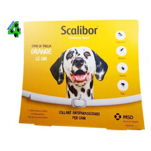COLLARE SCALIBOR GRANDE 65 cm ANTIPARASSITARIO PER CANI cane scalibur . - Foto 1 di 2