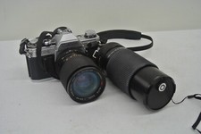 Canon AE-1 SLR Film Camera Kit w/ 2 Lenses 128563-1 KR BY7E