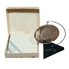 Noel Harmony Vintage 1980 Acrylic Clear Decorations Merry Christmas Santa Clause