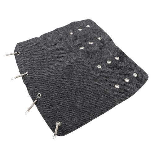 18/20/22/23 Inch RV Camper Step Covers 3 Pack Curved Wide Carpet Stair Rug Gray - Picture 2 of 19