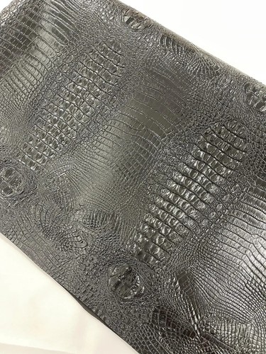 Faux Crocodile Vinyl Leather Upholstery Fabric By Yard, Big 3D Crocodile Vinyl - Picture 12 of 55
