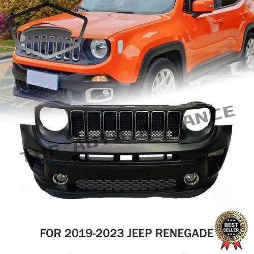 Fit 2019 - 2023 Jeep Renegade Front Complete Bumper Assembly New W/Foglight (For: Jeep Renegade)