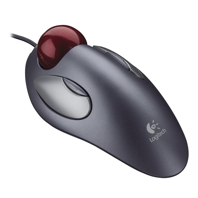 Logitech LOGI Trackman Marble Trackball Mouse Ottico 4 tasti programmabili