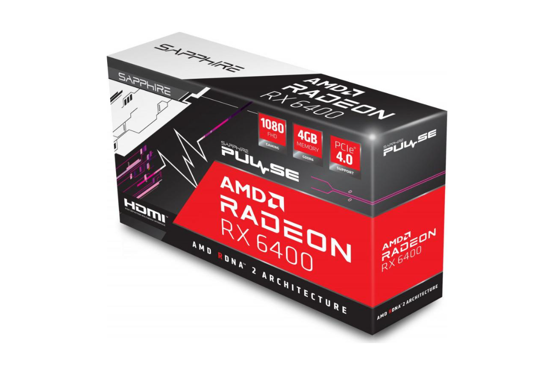 電源ユニット Sapphire Radeon RX 6400 4GB Sapphire Pulse AMD Radeon RX 6400 - Review 2023 - PCMag
