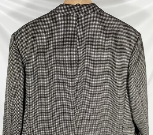 Giacca tuta blazer lana grigio Dyckhoff Ott Heinemann doppiopetto testa chiodata 40R - Foto 7 di 14