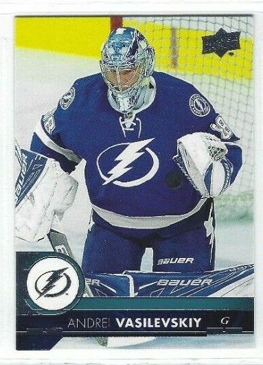 2017-18 Upper Deck Series 1 #165 Andrei Vasilevskiy (goalie)
