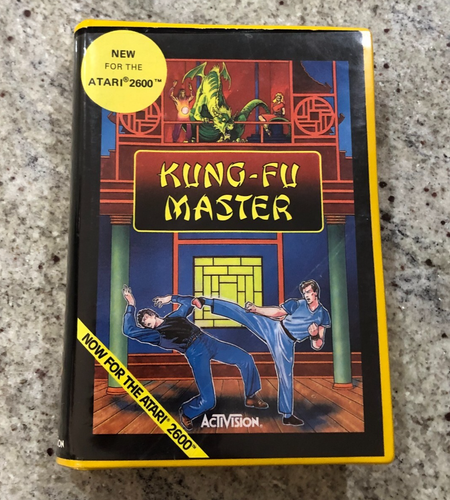 ATARI 2600 KUNG-FU MASTER GAME - PLASTIC CASE, CARTRIDGE - ALMOST LIKE NEW