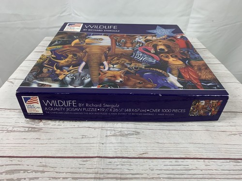 Great American Puzzle Factory 1000 Pc Jigsaw Puzzle-"Wildlife" Richard Stergulz - Picture 5 of 9