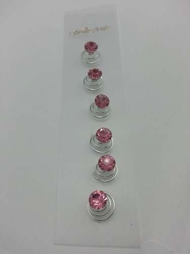12 Silber Hochzeit Braut Kristall Haar Drehungen Wirbel Stifte Spiralen Perle Blume - Bild 29 von 55