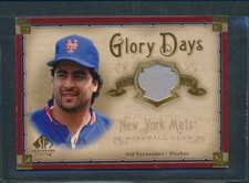 2005 SP Legendary Cuts Glory Days Gold GU Jersey Relic #GD-SF: SID FERNANDEZ /75