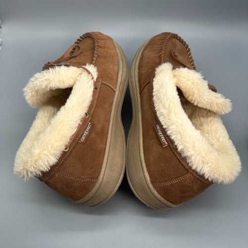 Orthofeet Tuscany Men's 11.5 Wide Brown Suede Orthopedic Faux Fur Pull-On Casual - Picture 8 of 12