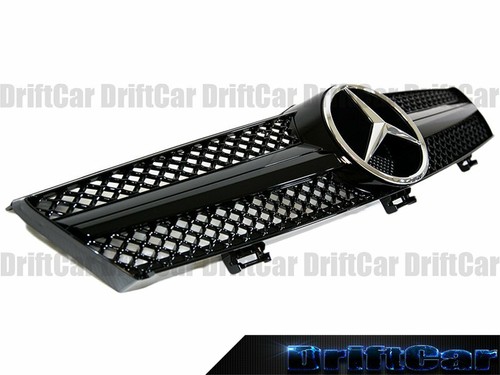 Fit with 05-08 W219 CLS-Class Sedan Front Fence Grille Gloss Black GBC Style Set - Foto 3 di 4