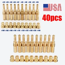 US 40Pcs Carburetor Main jet kit & Main Slow/Pilot Jet Set For Mikuni PWK PE OKO